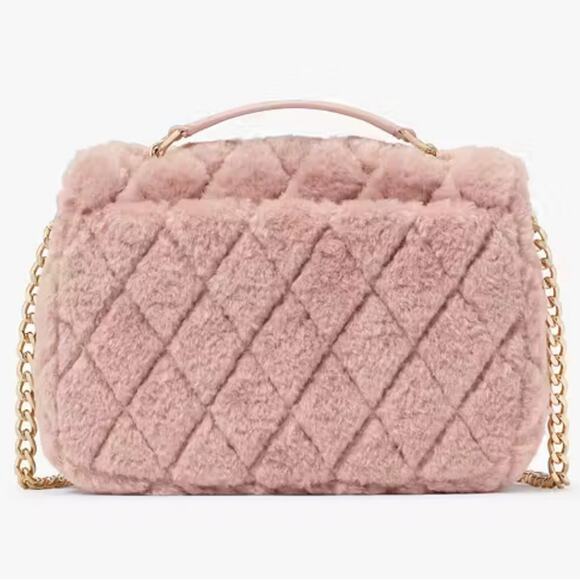 NWT - Kate Spade - Carey Faux Fur Small Flap Crossbody - Picture 5 of 5